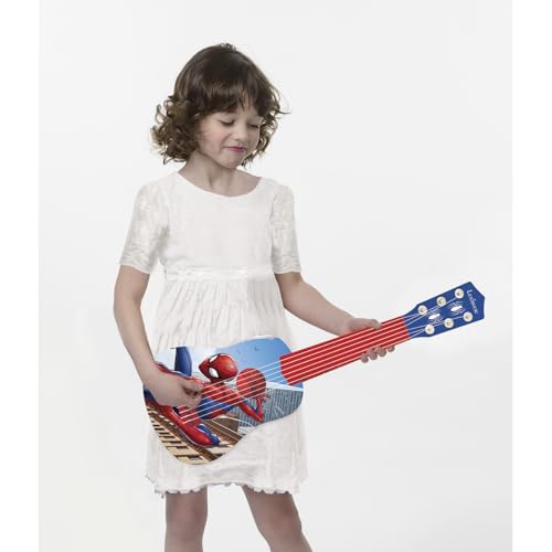 Lexibook Spider-Man colorful guitar design appealing to children.