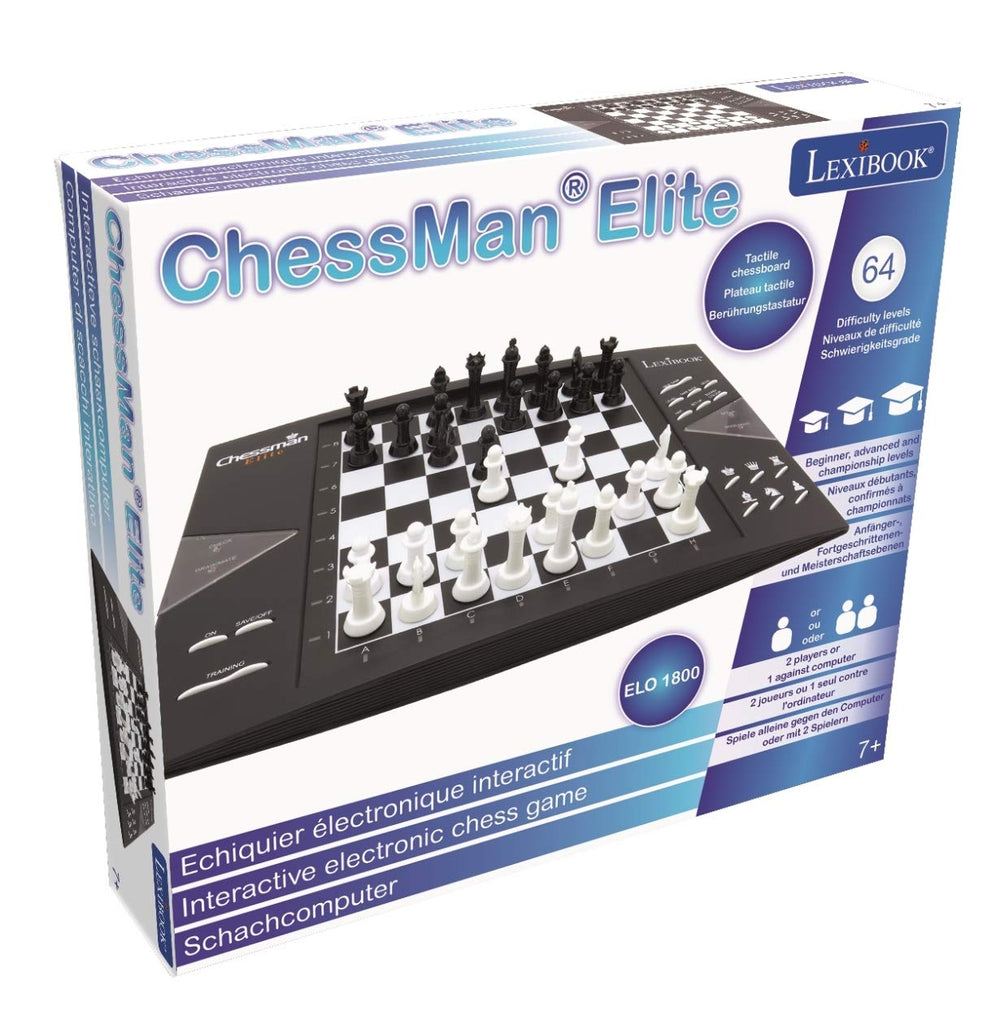 LEXiBOOK Chessman Elite enables two-player games for family-friendly competition.