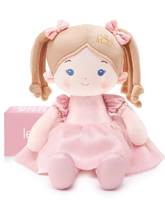 LeyaDoll 16-inch soft baby doll ready for cuddles and imaginative play.