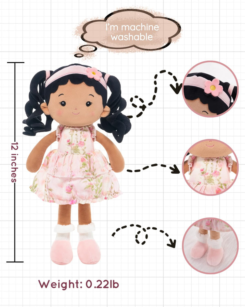 LeyaDoll packaging box ready for gifting on birthdays or holidays.