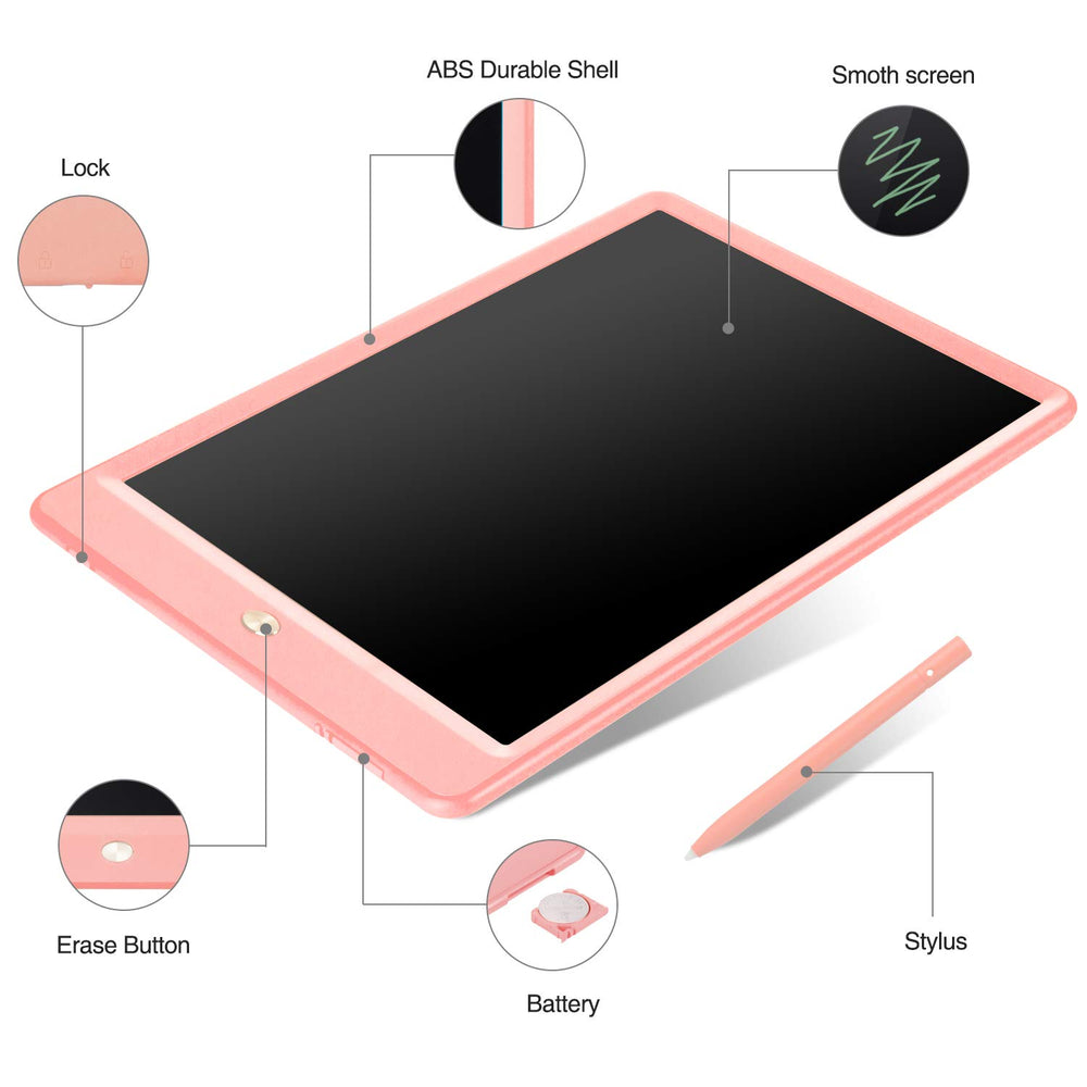LEYAOYAO 2-pack 10-inch LCD writing tablet during doodle session with kids