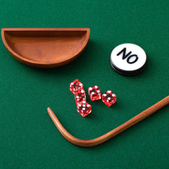 Leyndo dice stick 36in rattan supports easy on-table tossing.