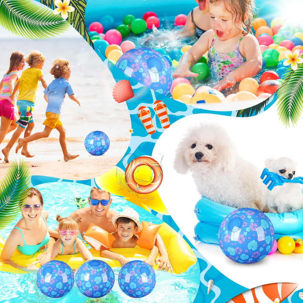 Leyndo beach balls serve as colorful party favors for birthdays and luaus.