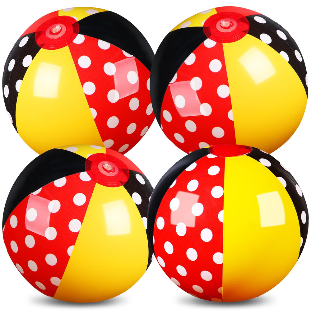 Leyndo mouse beach ball front view, ideal for beach games and pool play.