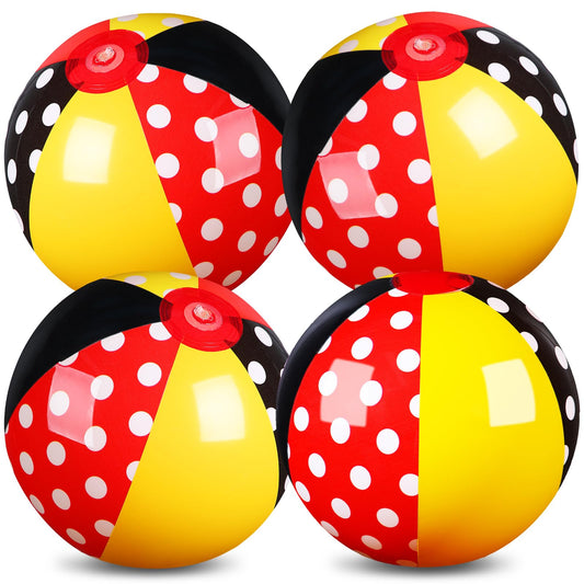Leyndo mouse beach ball front view, ideal for beach games and pool play.
