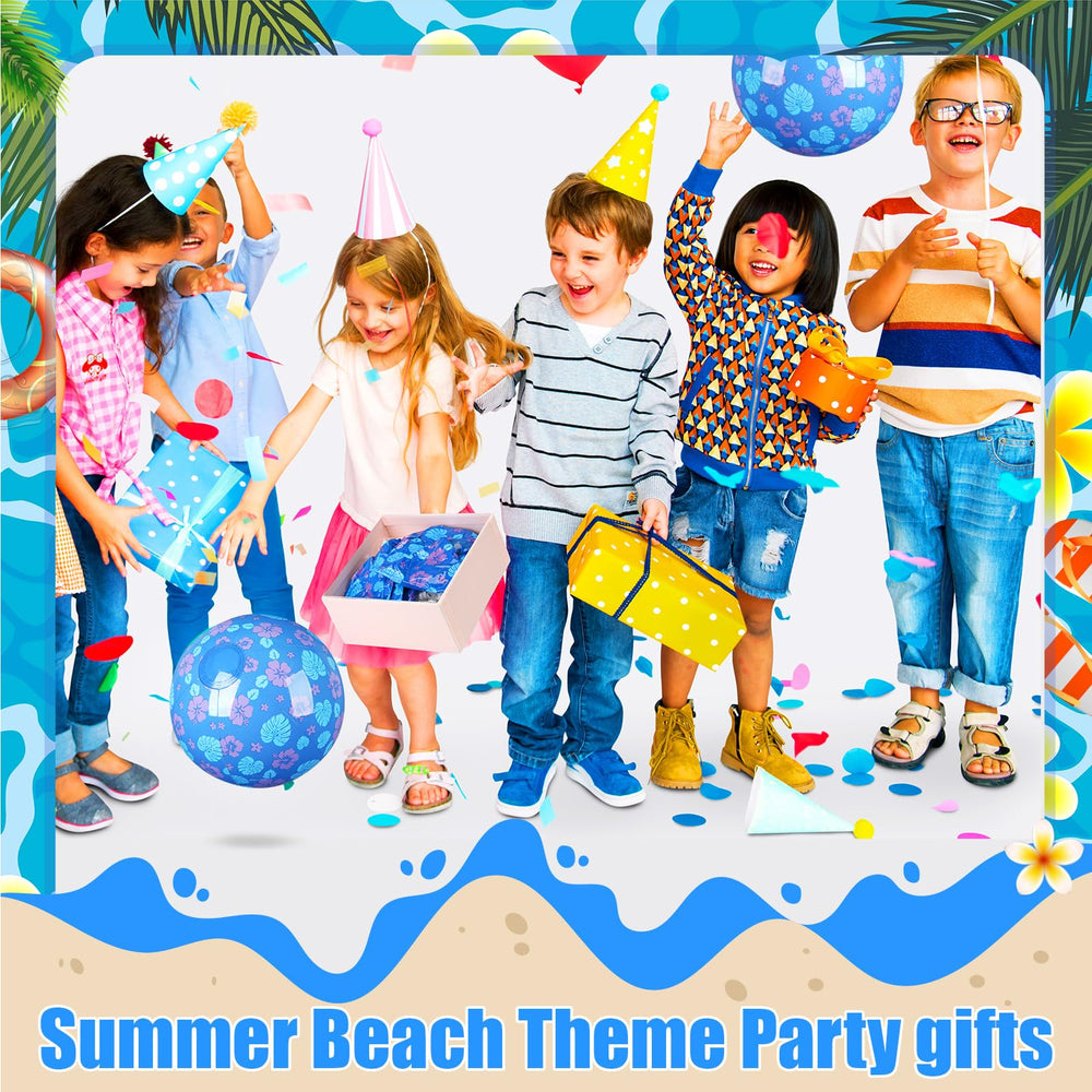 Leyndo party décor and gifts: leaves and flowers beach balls brighten celebrations.