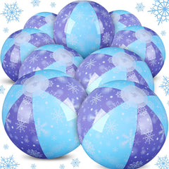 Leyndo snowflake beach ball, 7.87 inch, ideal for pool games and sunny days