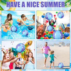Leyndo snowflake beach ball set brightening poolside celebrations