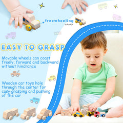 Leyndo truck cutout paintable wood: easy to grasp for toddlers