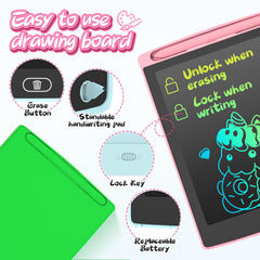 LEYAOYAO 3-pack LCD writing tablet in pink encourages portable coloring fun