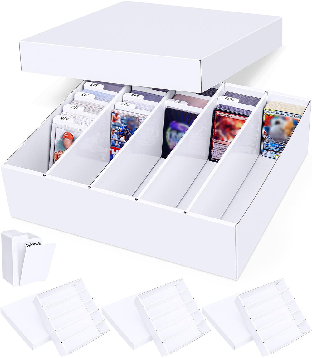 Leyzan 5-row box demonstrates full capacity for bulk card storage.