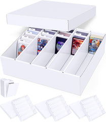 Leyzan 5-row box demonstrates full capacity for bulk card storage.
