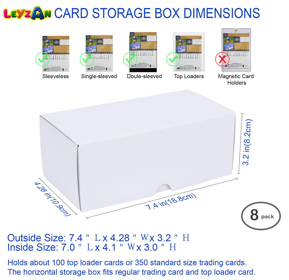 Leyzan laminated surface resists dust and moisture, keeping cards cleaner over time.