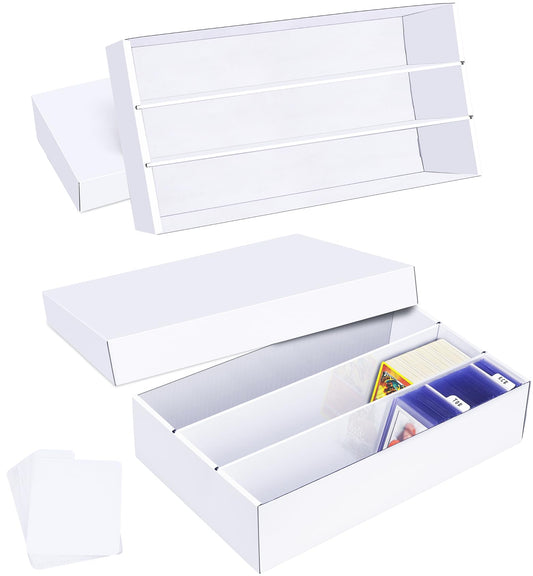 Leyzan storage box with 2400-card capacity for bulk organization