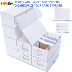 Leyzan labeled dividers enable tidy organization across collections