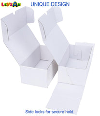 Leyzan storage box stackable on shelves for neat display