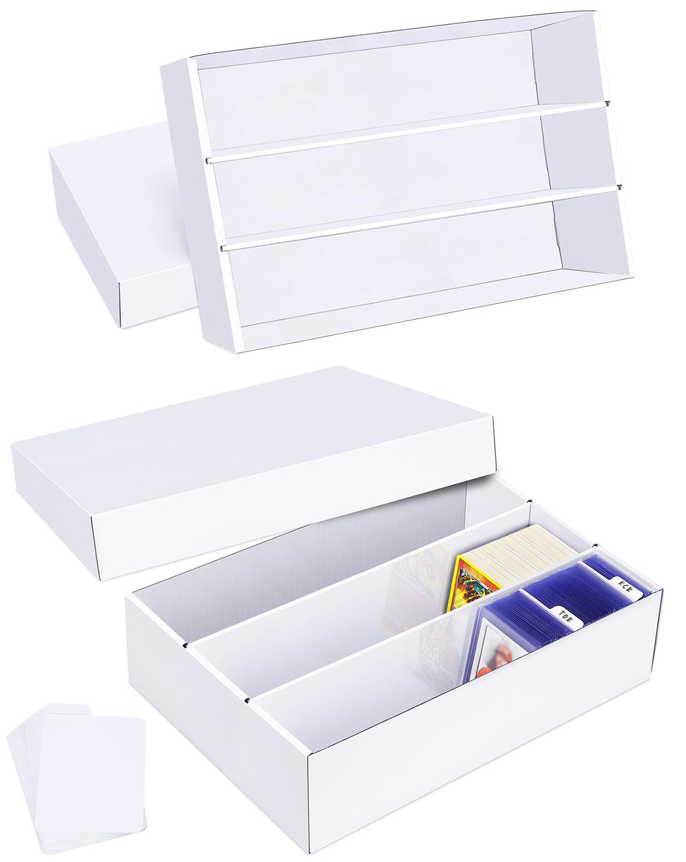 Leyzan versatile storage for collectibles, small games, and cards