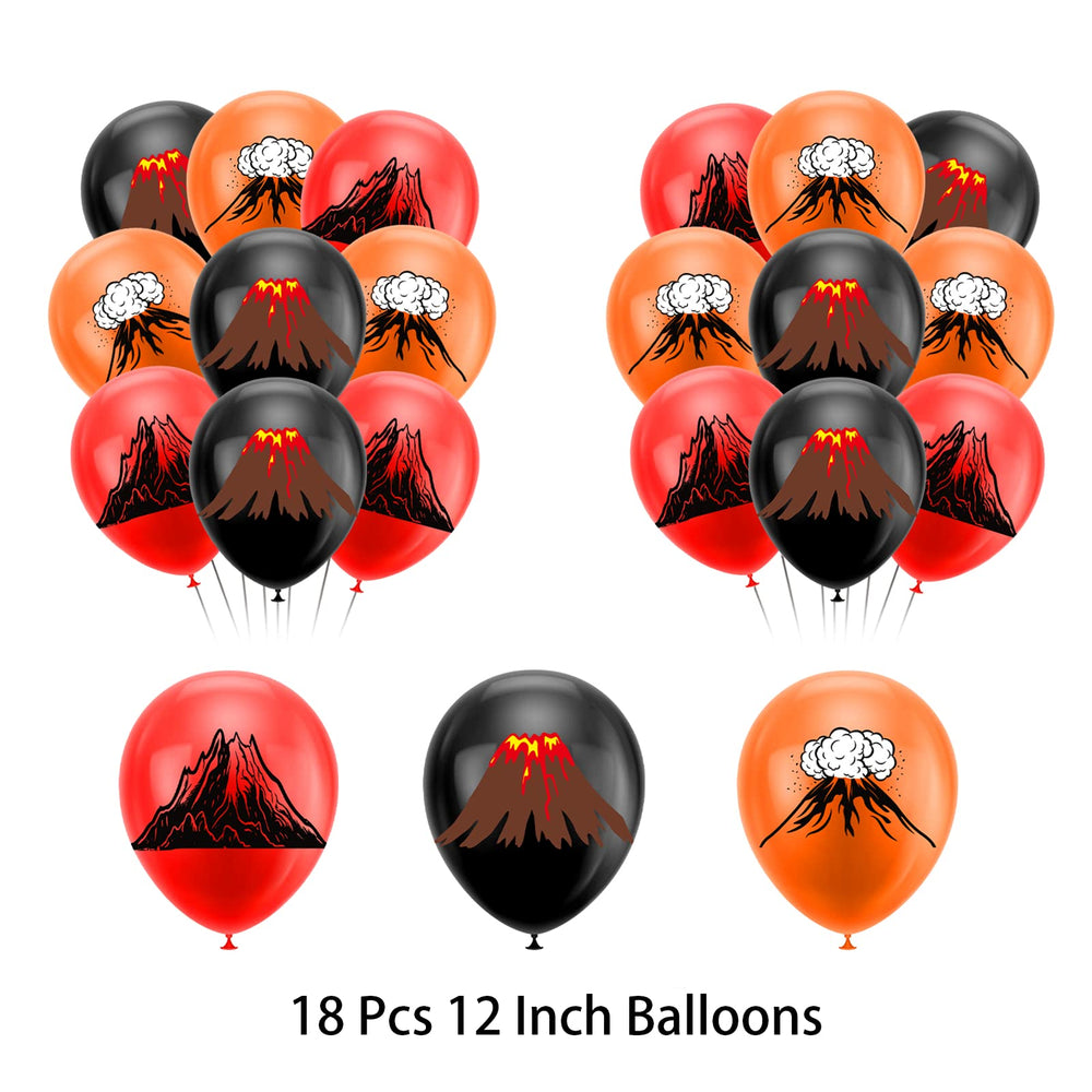 LFCFDX volcano party scene enables quick setup and easy decorating.