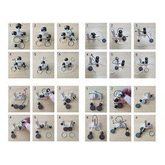 LFLQ rope loop puzzle engaging handheld challenge for solo play