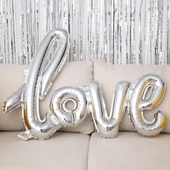LHOAVWE silver heart balloons 18 inches ideal for proposals and anniversaries