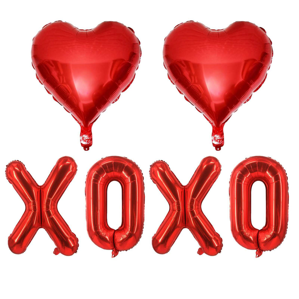 LHOAVWE XOXO 16-inch balloons decorate romantic Valentine scenes and photos.