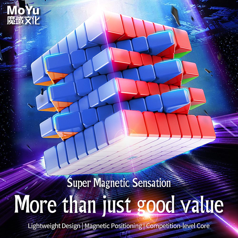 LiangCuber Meilong 7M V2 magnetic system closeup for stable alignment