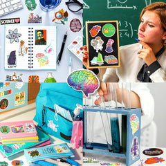 LIAOWL science stickers used for classroom decor and learning inspiration