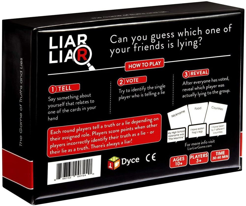 LIAR LIAR gift-pack image showcases stocking stuffer or holiday gift idea.