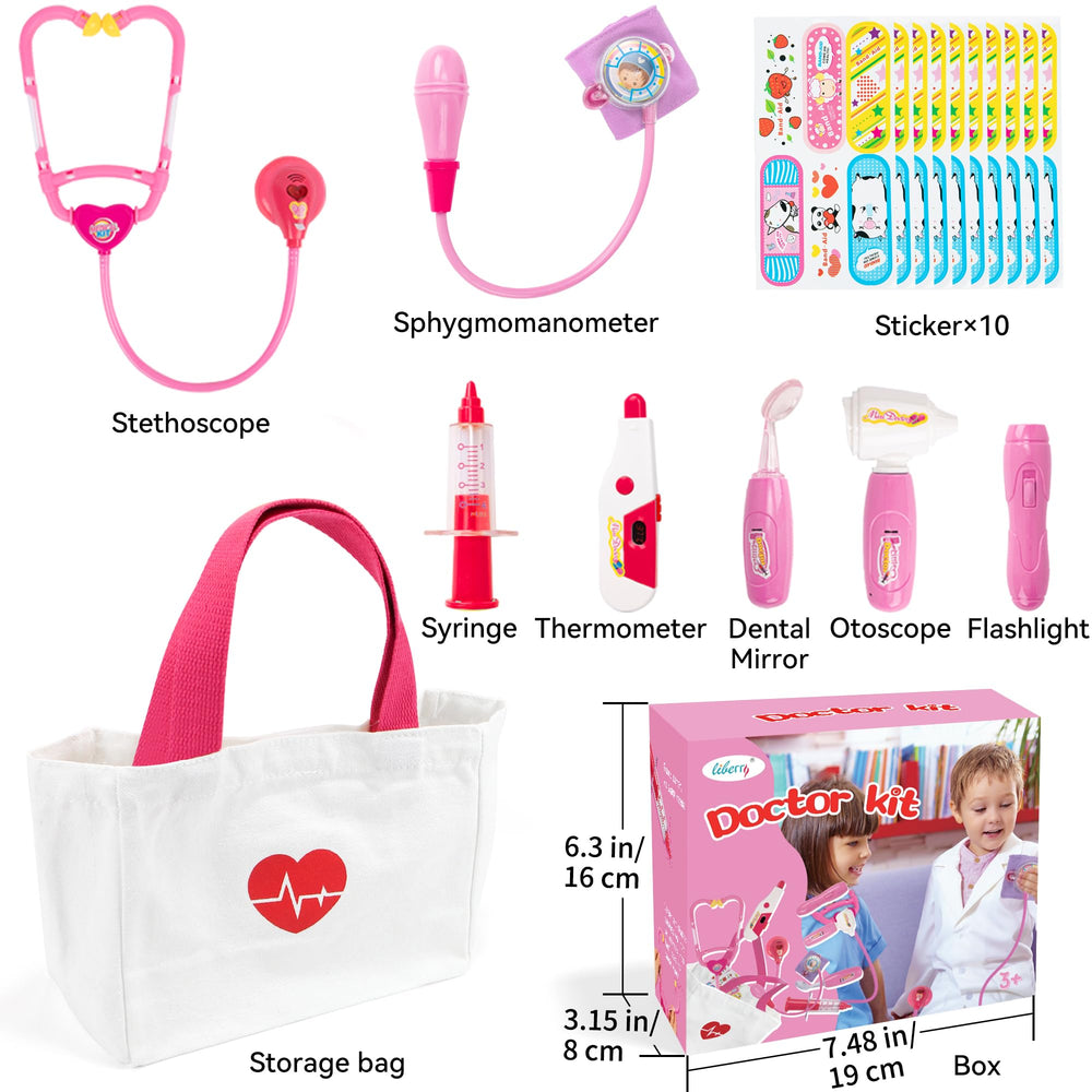 Liberry Doctor Kit pink flashlight adding light to play scenarios