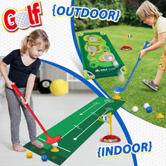 Liberry flags and holes help kids aim and score
