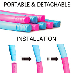 Liberry kids exercise hoop detachable sections allow quick height customization for growing children