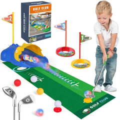 Liberry Kids Golf Set with automatic ball returner for interactive indoor and outdoor play.