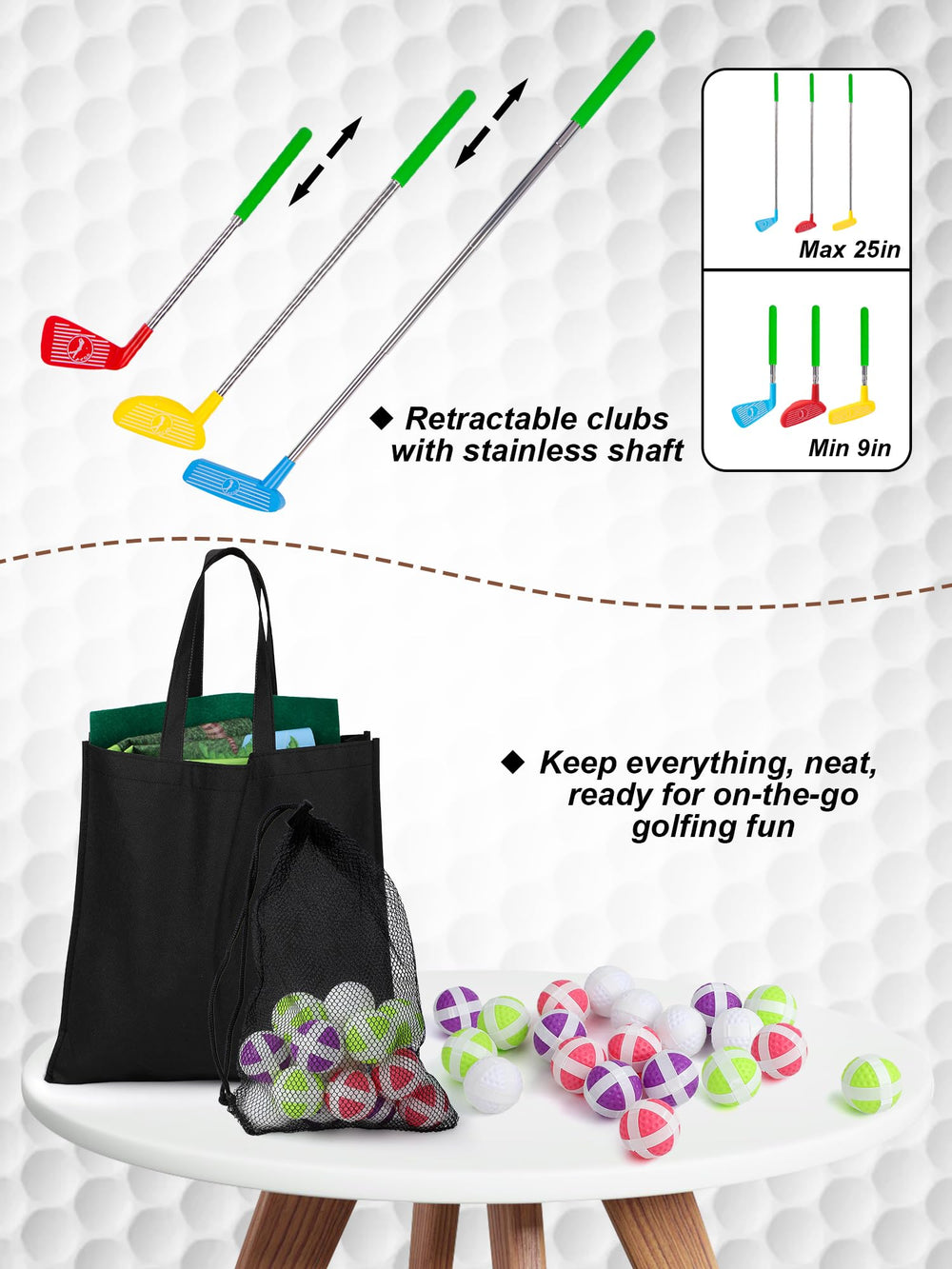 Liberry mesh ball bag storage keeps balls organized.