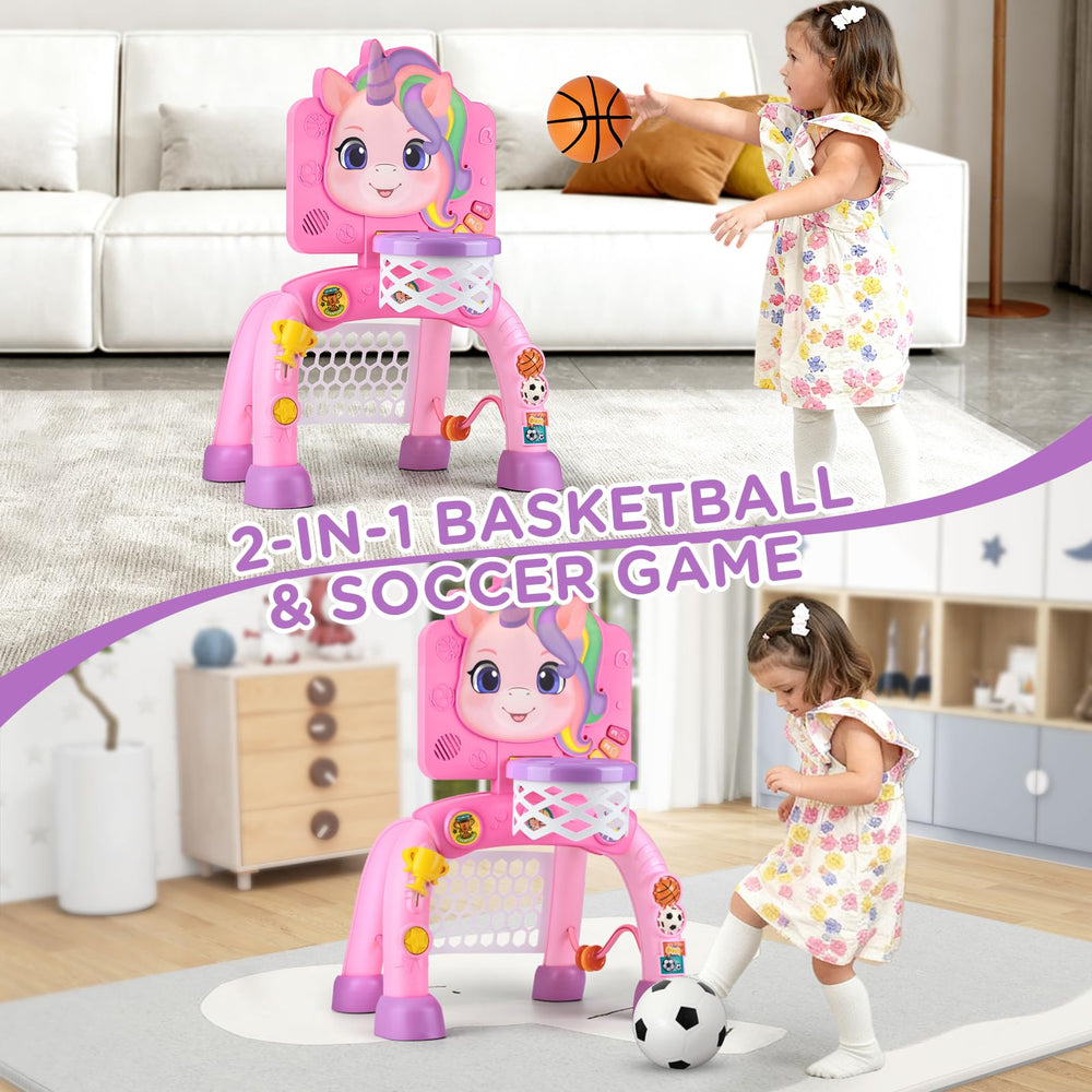 Liberry soccer goal for toddlers encourages safe kicking and outdoor fun.