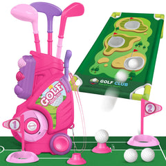 Liberry toddler golf cart with strap for easy carry and organized play.