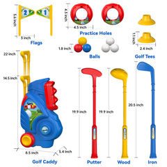 Liberry putter and iron suit beginner grip and hand-eye coordination practice.