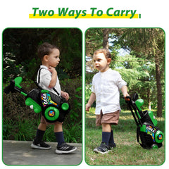 Liberry Toddler Golf Set tees aiding precise placement during practice.