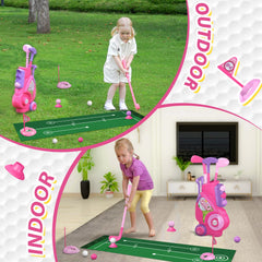 Liberry toddler golf set woods irons putter left-handed friendly clubs