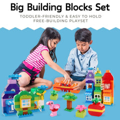 Liberty Imports 166-piece bricks set designed for little hands and motor skill growth.