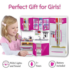 Liberty Imports 3-in-1 kitchen action sparks creative role-play adventures.