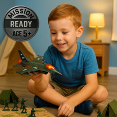 Liberty Imports pull-back mechanism demonstrates easy, safe landing simulation.