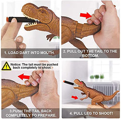 Tail-pull firing mechanism facilitates intuitive kid-friendly operation