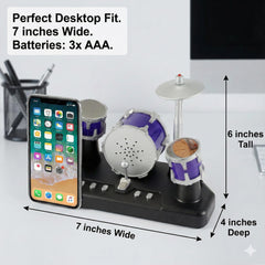 Liberty Imports Finger Drum Set in Demo Mode guiding players with patterns