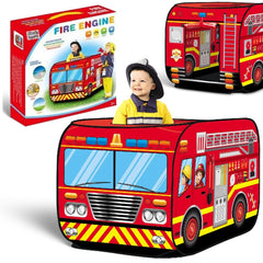 Liberty Imports fire truck play tent imaginative area sparks storytelling and bonding.