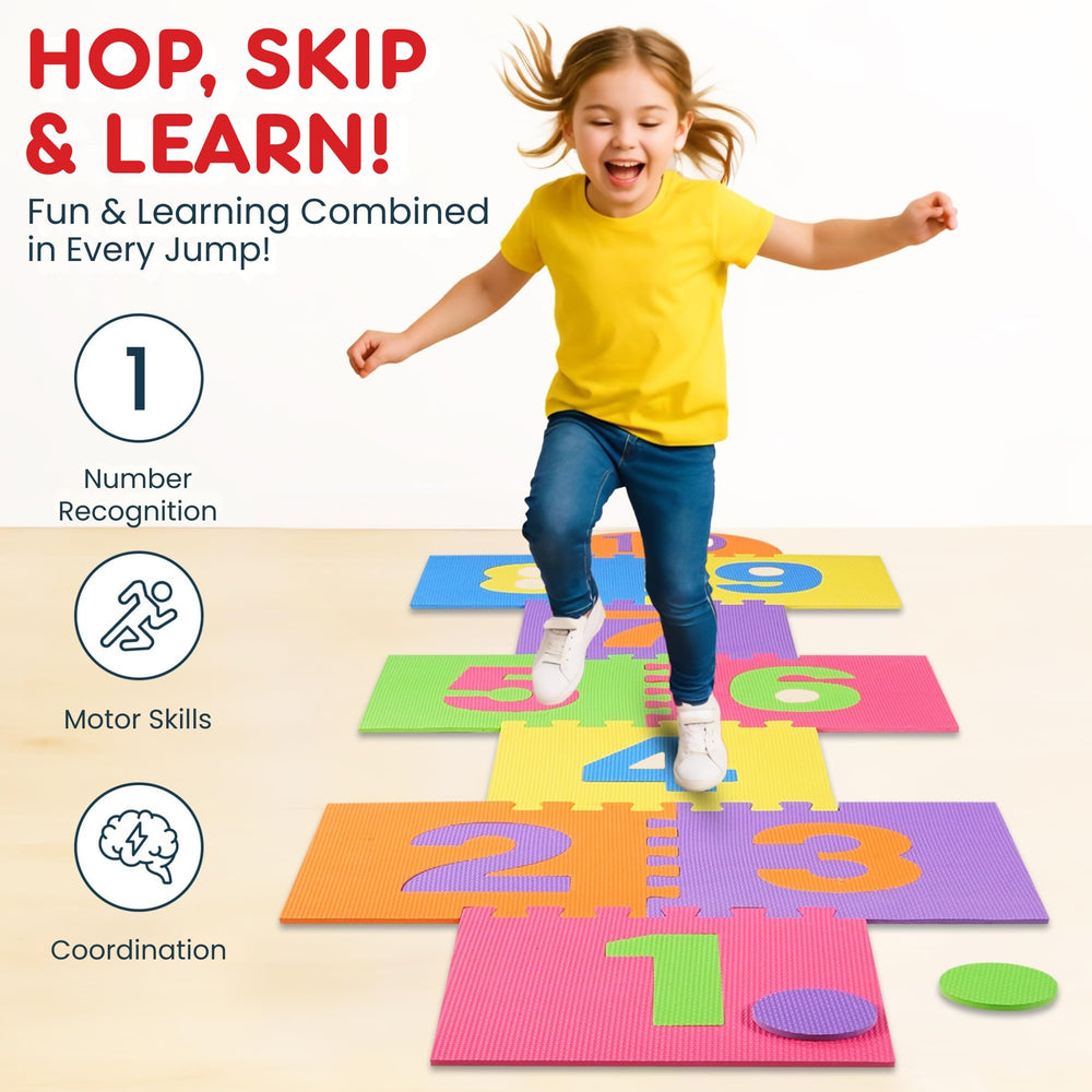 EVA foam is easy to wipe clean after active play