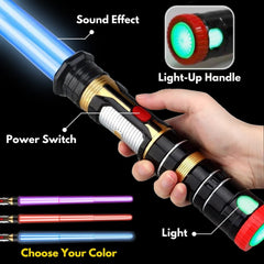 Liberty Imports purple color-changing saber supports immersive sci-fi roleplay at gatherings.