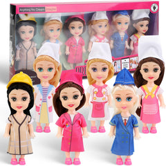 Liberty Imports Little Career dolls in Engineer outfit for imaginative STEM play.