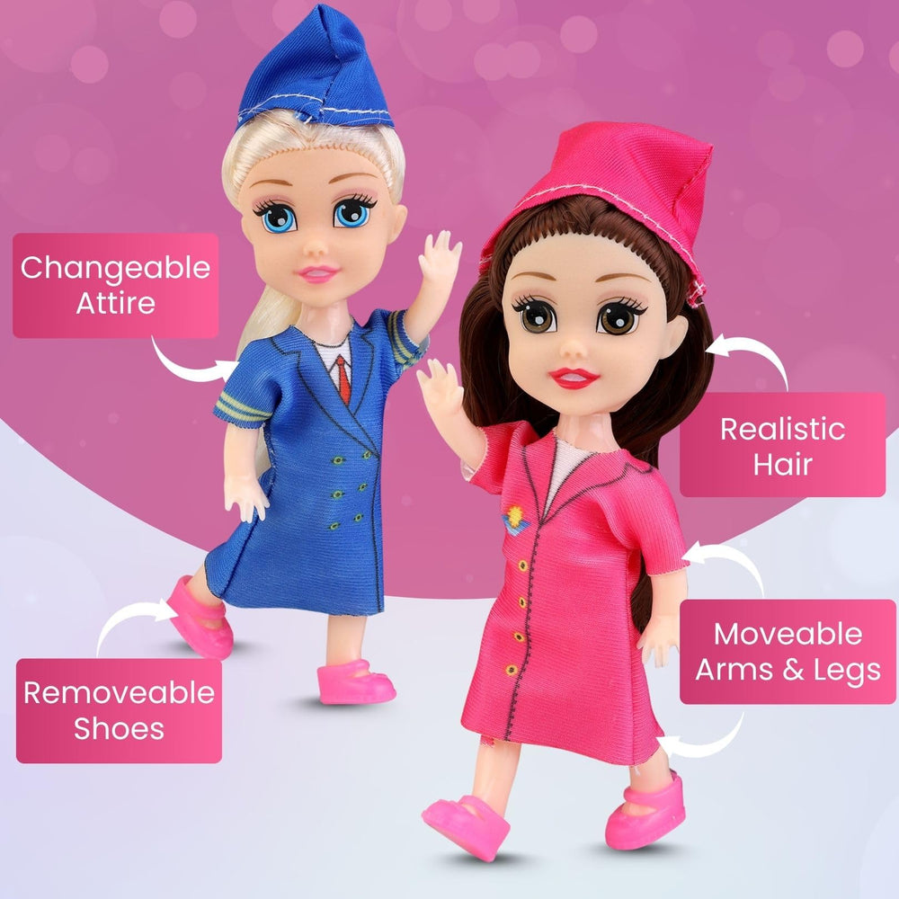Liberty Imports Little Career dolls in Teacher outfit for classroom storytelling adventures.