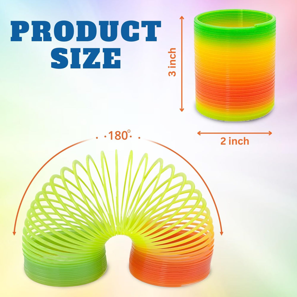 Liberty Imports rainbow coil springs in neon hues with a glossy finish