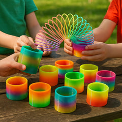 Liberty Imports rainbow coil springs offer non-toxic, durable play for kids
